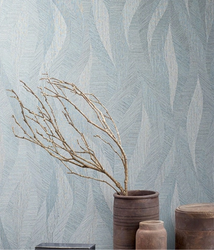 modern leaf pattern wallpaper